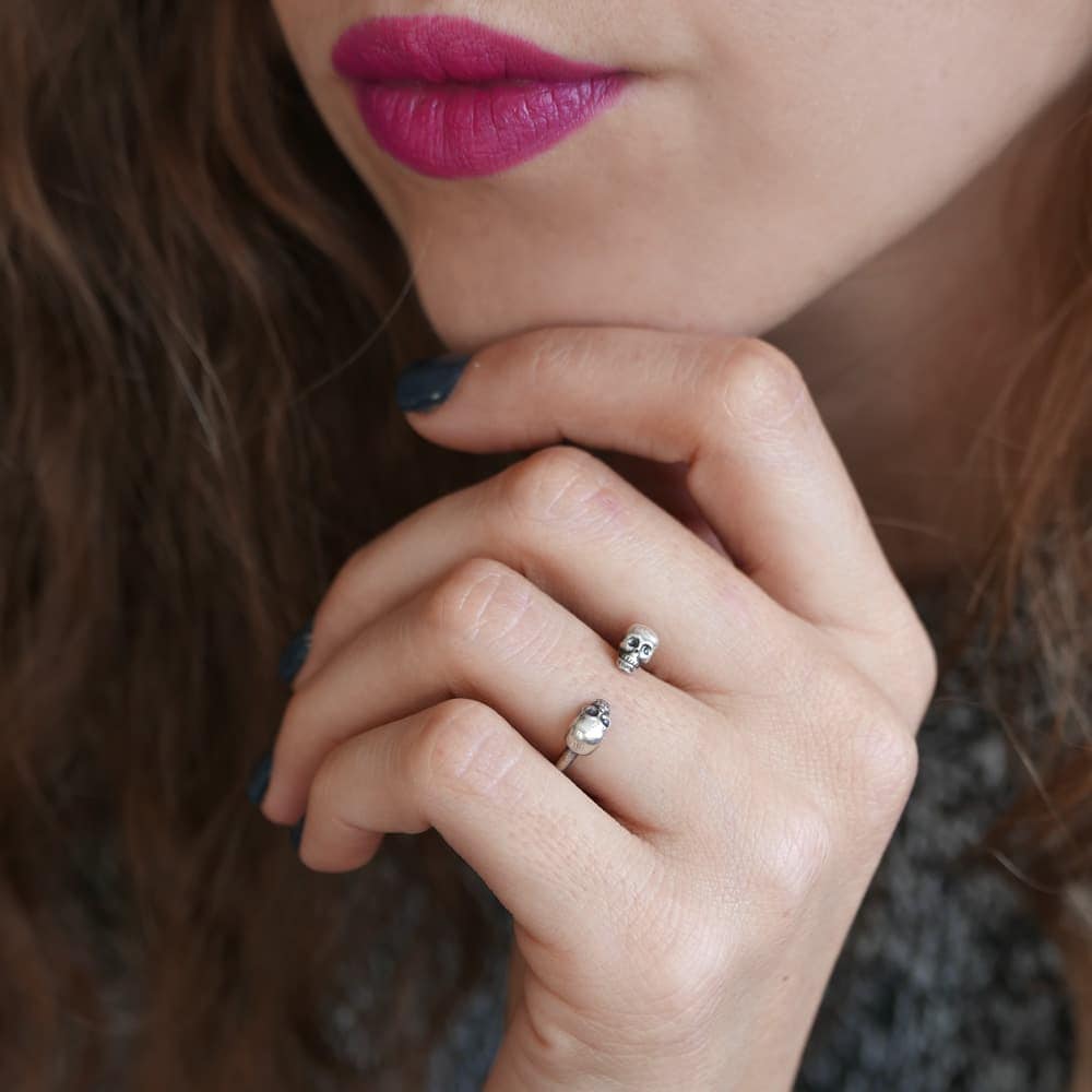 Open Skulls Ring - DeZigner Studio Open Skulls Ring - DeZigner Studio