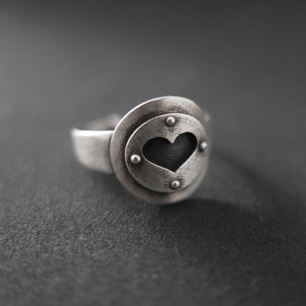 Adjustable Heart Ring - DeZigner Studio Adjustable Heart Ring - DeZigner Studio