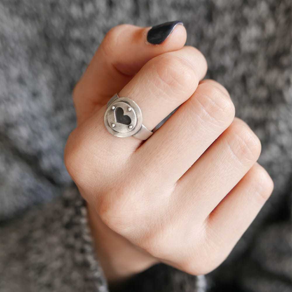 Adjustable Heart Ring - DeZigner Studio Adjustable Heart Ring - DeZigner Studio